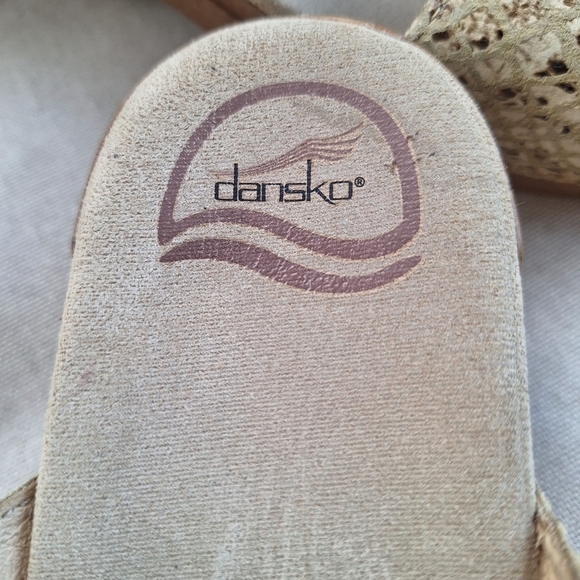 Dansko Sophie Sandals 2 Straps Buckles Womens EU 42 Size 11.5 US Tan - Picture 7 of 7